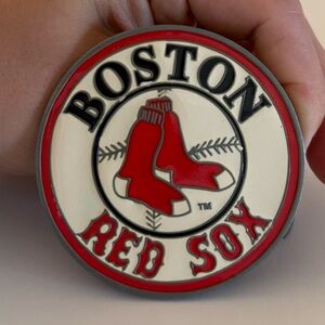 VINTAGE Official Boston Red Sox Licensed Logo Metal Emblem Belt Buckle